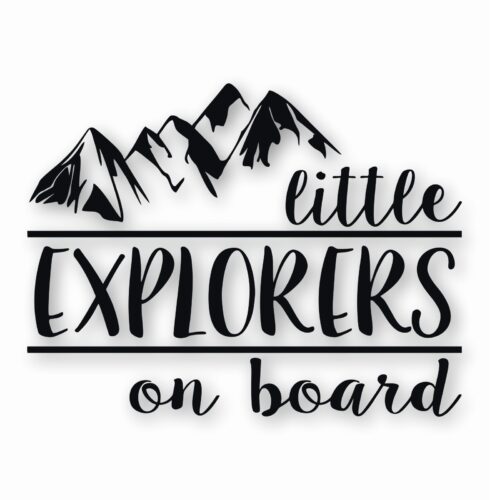 Little Explorers On Board - Vinyl Decal Sticker - CHOOSE Size & Color