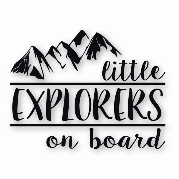 Little Explorers On Board - Vinyl Decal Sticker - CHOOSE Size & Color