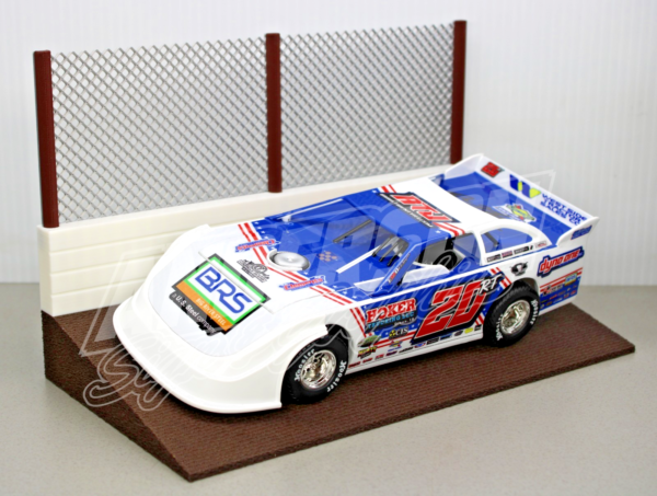 1/24 Diecast ADC Action Dirt Latemodel Modified Display Stand Track Diorama #1
