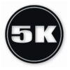 5k Circle 3.1 Miles Marathon - Vinyl Decal Sticker - CHOOSE Size & Color