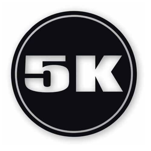 10-232.jpg 5k Circle 3.1 Miles Marathon - Vinyl Decal Sticker - CHOOSE Size & Color