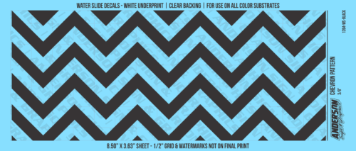 ASG Waterslide Decals - Chevron Pattern 3/8"