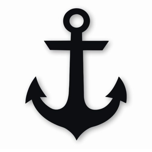Anchor Nursery Nautical Ship Boat - Vinyl Decal Sticker - CHOOSE Size & Color