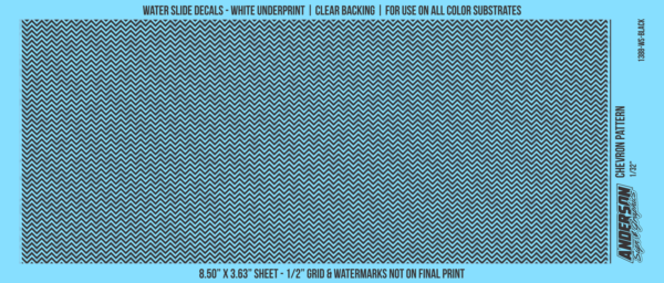 ASG Waterslide Decals - Chevron Pattern 1/32"