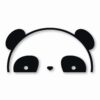 Panda Peeking - Vinyl Decal Sticker - CHOOSE Size & Color
