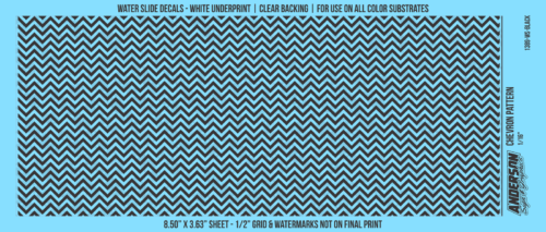 ASG Waterslide Decals - Chevron Pattern 1/16"