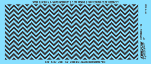 ASG Waterslide Decals - Chevron Pattern 1/8"
