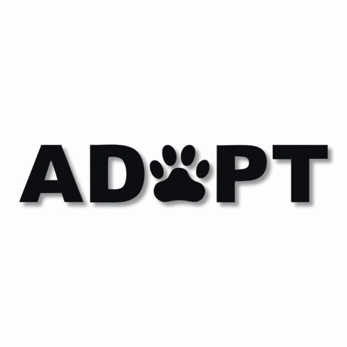 10-242.jpg ADOPT A Pet Paw Rescue - Vinyl Decal Sticker - CHOOSE Size & Color