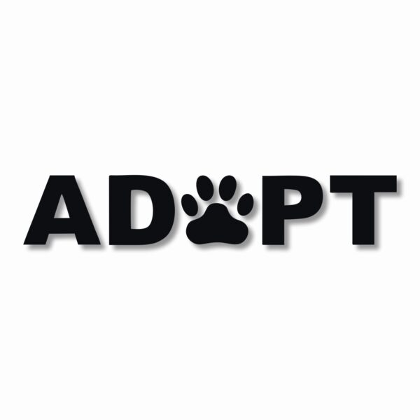 ADOPT A Pet Paw Rescue - Vinyl Decal Sticker - CHOOSE Size & Color
