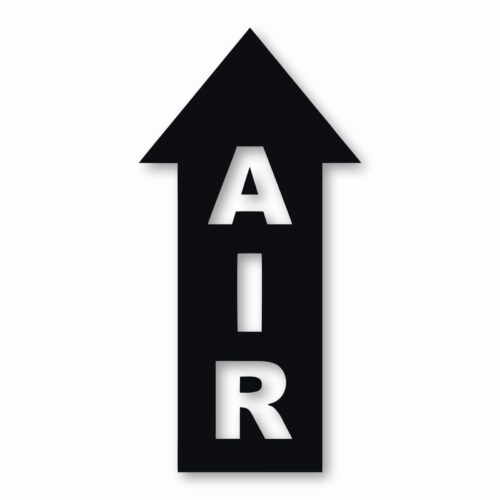 10-245.jpg Air Arrow Up - Vinyl Decal Sticker - CHOOSE Size & Color