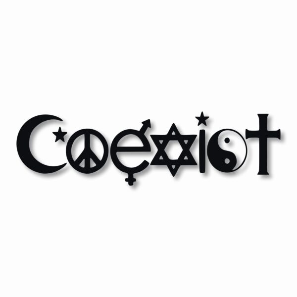 Coexist Peace - Vinyl Decal Sticker - CHOOSE Size & Color