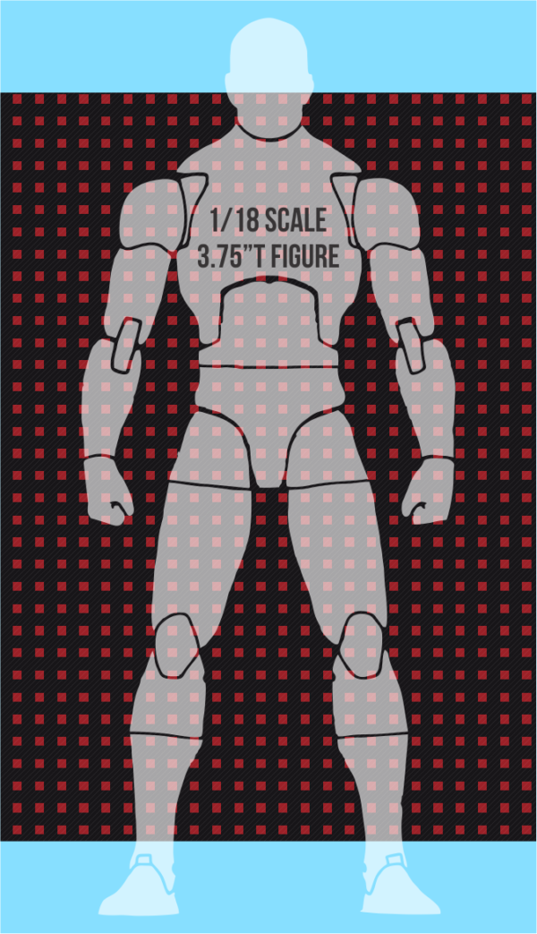 ASG 1/18 Scale Plaid Tartan Shirt Kilt Pattern Waterslide Decal 3.75 Inch Figure