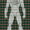 ASG 1/18 Scale Plaid Tartan Shirt Kilt Pattern Waterslide Decal 3.75 Inch Figure