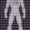 ASG 1/18 Scale Plaid Tartan Shirt Kilt Pattern Waterslide Decal 3.75 Inch Figure