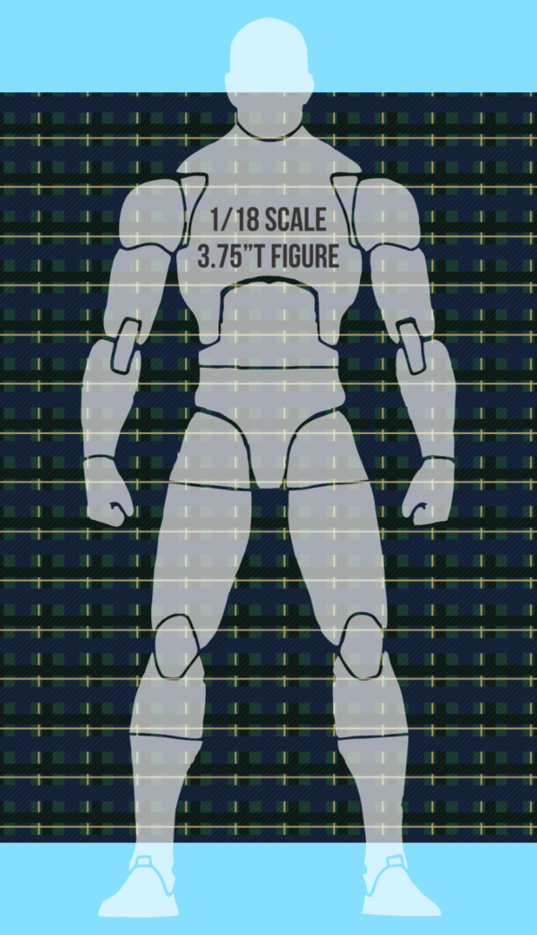ASG 1/18 Scale Plaid Tartan Shirt Kilt Pattern Waterslide Decal 3.75 Inch Figure