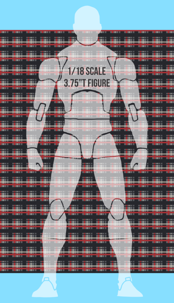 ASG 1/18 Scale Plaid Tartan Shirt Kilt Pattern Waterslide Decal 3.75 Inch Figure