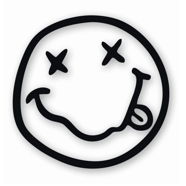 Nirvana Smiley Face - Vinyl Decal Sticker - CHOOSE Size & Color