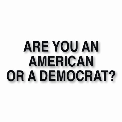 American or Democrat Trump USA - Vinyl Decal Sticker - CHOOSE Size & Color