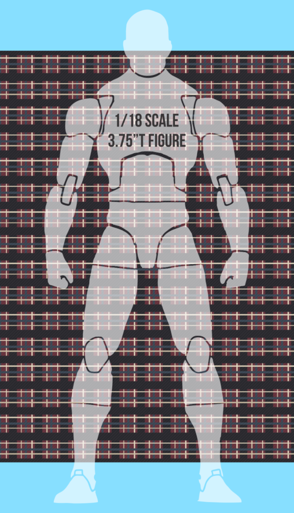 ASG 1/18 Scale Plaid Tartan Shirt Kilt Pattern Waterslide Decal 3.75 inch figure