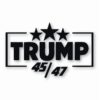 TRUMP 45 / 47 MAGA America USA - Vinyl Decal Sticker - CHOOSE Size & Color
