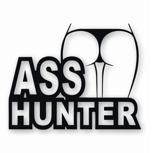 Sexy Girls Ass Hunter Naked JDM - Vinyl Decal Sticker - CHOOSE Size & Color