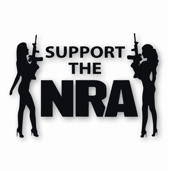 NRA Sexy Girls Support 2nd Amendment - Vinyl Decal Sticker - CHOOSE Size & Color