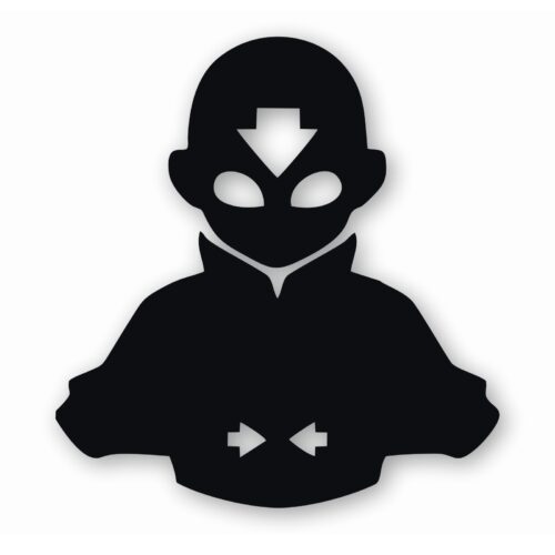 Avatar Aang Airbender - Vinyl Decal Sticker - CHOOSE Size & Color