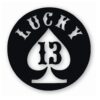 Lucky 13 Spade Card Motorcycle - Vinyl Decal Sticker - CHOOSE Size & Color