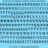 ASG Waterslide Decals - Retro Script Lettering Numbers 3/8"