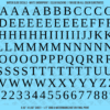 ASG Waterslide Decals - Traditional Serif Lettering Numbers 1/2"