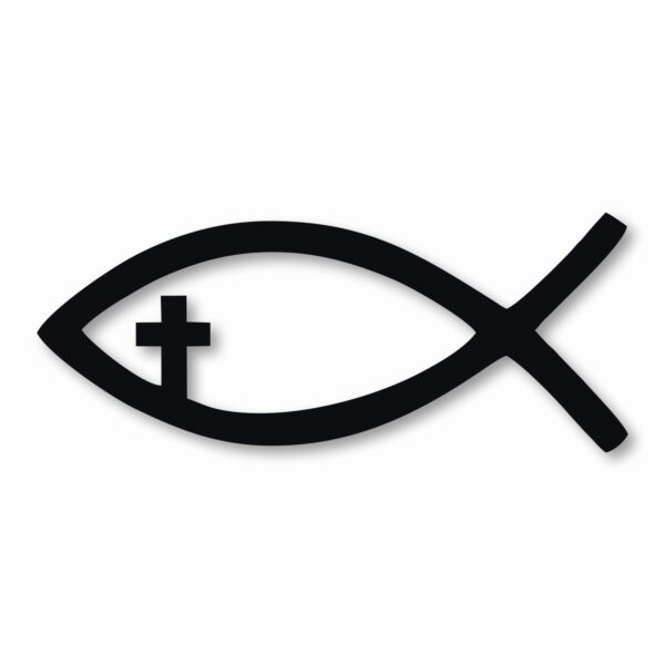 Jesus Fish Church God Religious - Vinyl Decal Sticker - CHOOSE Size & Color