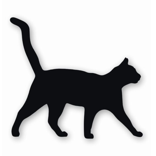 Cat Silhouette Pet Animal - Vinyl Decal Sticker - CHOOSE Size & Color