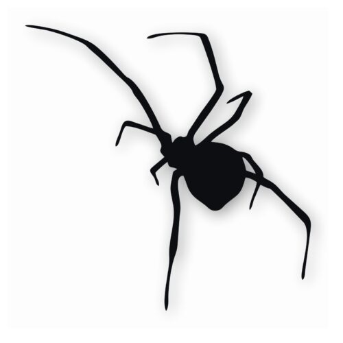 Black Widow Spider Silhouette - Vinyl Decal Sticker - CHOOSE Size & Color