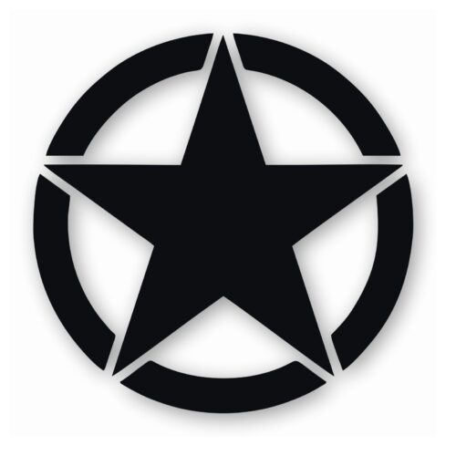 Army Star Jeep Door Patriot - Vinyl Decal Sticker - CHOOSE Size & Color