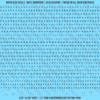 ASG Waterslide Decals - Classic Sans Serif Lettering Numbers 3/32"
