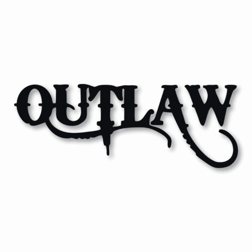 OUTLAW Car Truck Motorcycle Bumper - Vinyl Decal Sticker - CHOOSE Size & Color