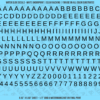 ASG Waterslide Decals - Classic Sans Serif Lettering Numbers 5/16"
