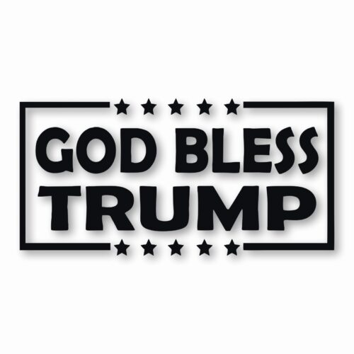 God Bless Trump America USA - Vinyl Decal Sticker - CHOOSE Size & Color