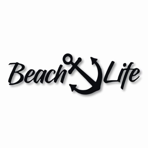 Beach Salt Life Signature - Vinyl Decal Sticker - CHOOSE Size & Color