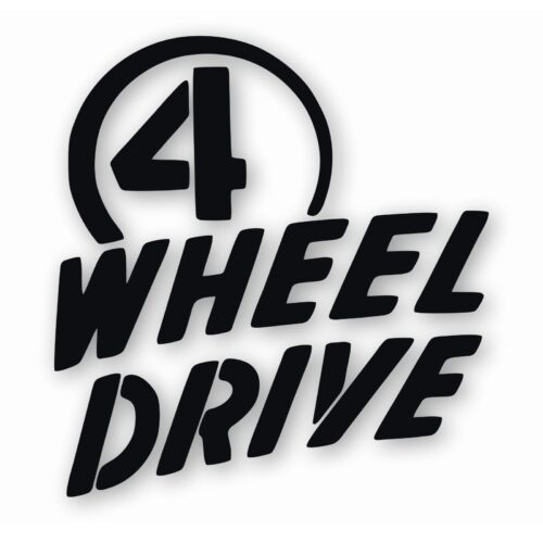 10-99.jpg 4 Wheel Drive 4x4 Jeep Wrangler CJ YJ- Vinyl Decal Sticker - CHOOSE Size & Color