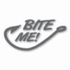 Bite Me! Fishing Fish Hook - Vinyl Decal Sticker - CHOOSE Size & Color