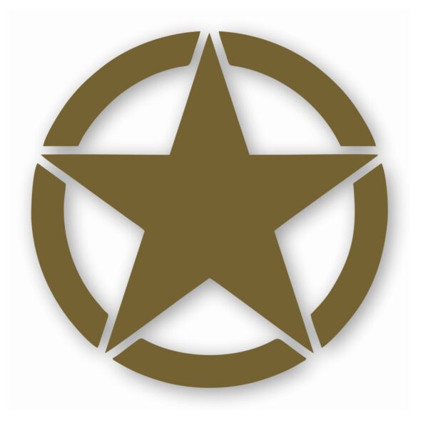 Army Star Jeep Door Patriot - Vinyl Decal Sticker - CHOOSE Size & Color