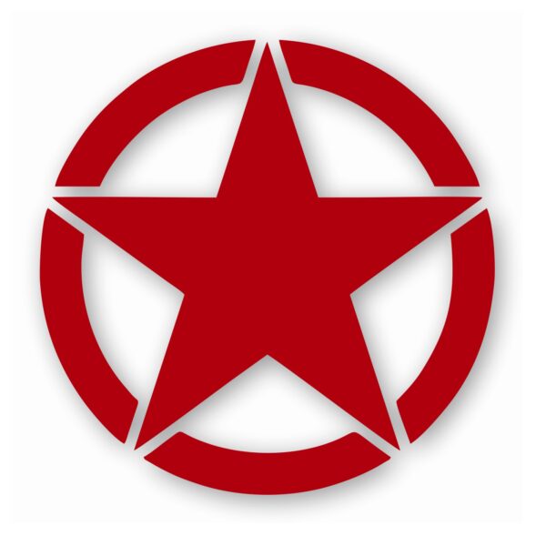 Army Star Jeep Door Patriot - Vinyl Decal Sticker - CHOOSE Size & Color