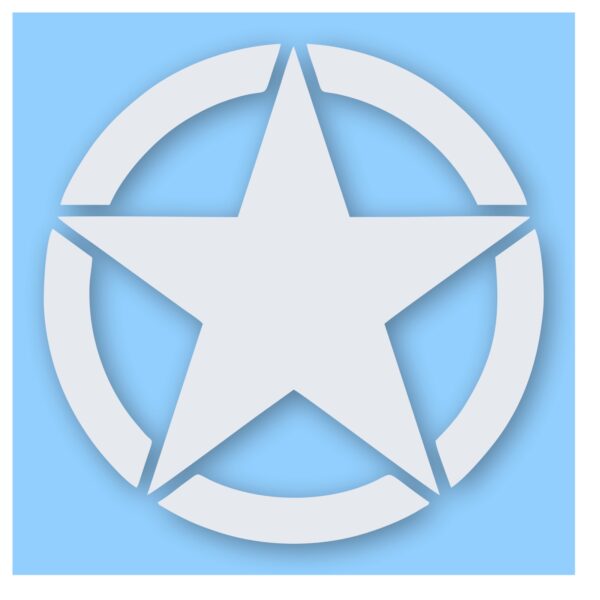 Army Star Jeep Door Patriot - Vinyl Decal Sticker - CHOOSE Size & Color