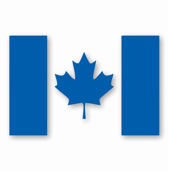 Canada Flag - Vinyl Decal Sticker - CHOOSE Size & Color