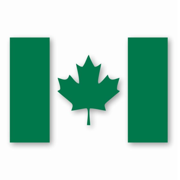 Canada Flag - Vinyl Decal Sticker - CHOOSE Size & Color