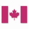 Canada Flag - Vinyl Decal Sticker - CHOOSE Size & Color