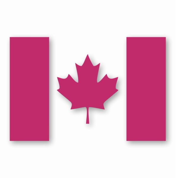 Canada Flag - Vinyl Decal Sticker - CHOOSE Size & Color