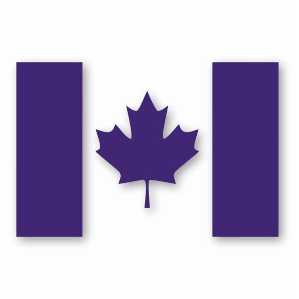 Canada Flag - Vinyl Decal Sticker - CHOOSE Size & Color