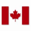 Canada Flag - Vinyl Decal Sticker - CHOOSE Size & Color
